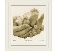 Vervaco Counted Cross Stitch Kit Baby Feet – Cotton, Assorted