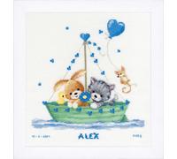 Vervaco Counted Cross Stitch Kit Birth Record Our Greatest Adventure
