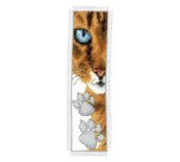Vervaco Counted Cross Stitch Kit Bookmark Cat Footprint