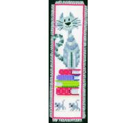 Vervaco Counted Cross Stitch Kit Bookmark Cats 2