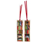 Vervaco Counted Cross Stitch Kit Bookmark Cats in Bookshelf Set of 2