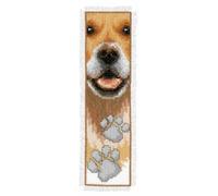 Vervaco Counted Cross Stitch Kit Bookmark Dog Footprint