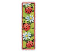 Vervaco Counted Cross Stitch Kit: Bookmark: Ladybirds