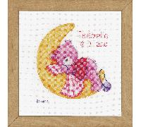 Vervaco Counted Cross Stitch Kit: Brie Bear on the Moon