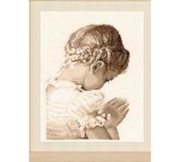 Vervaco Counted Cross Stitch Kit Complete Painting Set for Girl Embroidery Craft Home Decoration Gift DIY Approx. 21 x 28 cm Counted Cross Stitch Embroidery, Cotton, Multi-Coloured