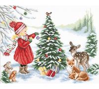 Vervaco Counted Cross Stitch Kit: Decorating for Christmas