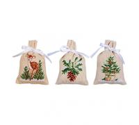 Vervaco Counted Cross Stitch Kit Gift Bags Winter Set of 3