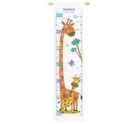 Vervaco Counted Cross Stitch Kit Giraffe aida, Cotton Blend, Assorted, 32.5 x 5 x 32 cm