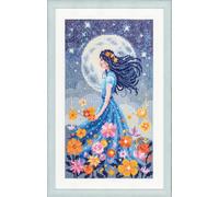 Vervaco Counted Cross Stitch Kit Girl with the Moon