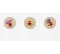 Vervaco Counted Cross Stitch Kit Greetings Card Violets Set of 3