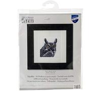 Vervaco Cross Stitch Kit – Grey Owl on Aida (18 Count) – One Size
