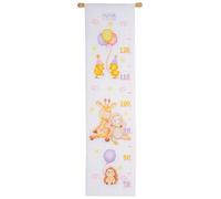 Vervaco Counted Cross Stitch Kit Height Chart Animal Party