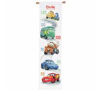 Vervaco Counted Cross Stitch Kit: Height Chart: Disney: Cars