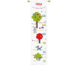 Vervaco Counted Cross Stitch Kit: Height Chart: Forest Animals