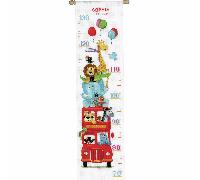 Vervaco Counted Cross Stitch Kit: Height Chart: Funny Bus