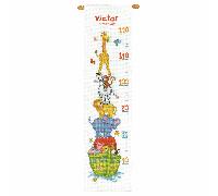 Vervaco Counted Cross Stitch Kit: Height Chart: Noah's Ark