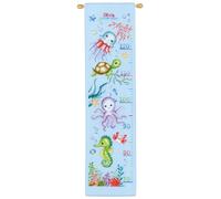 Vervaco Counted Cross Stitch Kit: Height Chart: Sea Animals