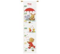 Vervaco Counted Cross Stitch Kit: Height Chart: Under the Umbrella