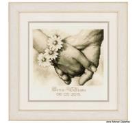 Vervaco Counted Cross Stitch Kit: Wedding Record: Just Married