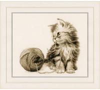 Vervaco Counted Cross Stitch Kit Kitten Aida, Assorted