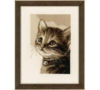 Vervaco Counted Cross Stitch Kit: Kitten, COTTON NA, 24 x 31cm