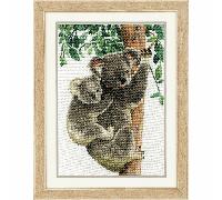 Vervaco Counted Cross Stitch Kit: Koala with Baby