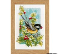 Vervaco Counted Cross Stitch Kit: Miniatures 4 Seasons: Set of 4, COTTON, NA, 8 x 12cm