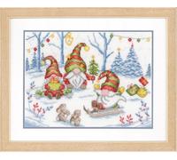 Vervaco Counted Cross Stitch Kit Party with Gnomes