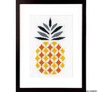 Vervaco Counted Cross Stitch Kit: Pineapple, Acrylic, NA, 16 x 26cm