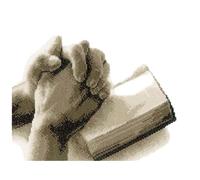 Vervaco Counted Cross Stitch Kit: Praying Hands, Acrylic NA, 27 x 22cm