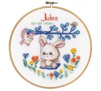 Vervaco Counted Cross Stitch Kit Rabbit On Swing