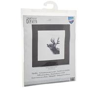 Vervaco Counted Cross Stitch KIT Roaring Deer AIDA, White, One Size