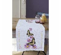 Vervaco Counted Cross Stitch Kit: Runner: Butterflies