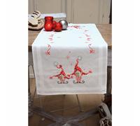 Vervaco Counted Cross Stitch Kit: Runner: Christmas Gnomes