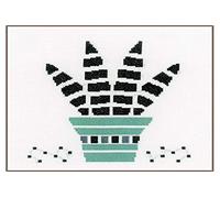 Vervaco Counted Cross Stitch Kit Succulent Aida, Assorted