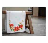 Vervaco Counted Cross Stitch Kit: Table Runner: Christmas Flowers