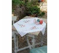 Vervaco Counted Cross Stitch Kit: Tablecloth: Flowers