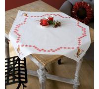 Vervaco Aida Tablecloth Robin, Cotton Blend, Assorted, 37.7 x 20 x 22 cm