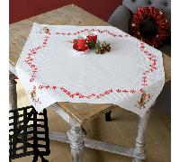 Vervaco Aida Tablecloth Robin, Cotton Blend, Assorted, 37.7 x 20 x 22 cm