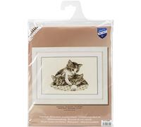 Vervaco Counted Cross Stitch Kit: Three Little Kittens, Multi-Colour