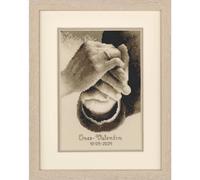 VERVACO Counted Cross Stitch Embroidery Kits DIY Embroidery Pictures Wedding Portrait Wall Decoration Handmade Set for Adults Creative Craft 17 x 23 cm Cross Stitch Pictures Set Home Decoration