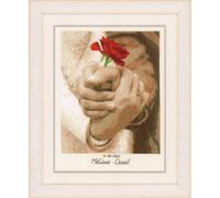 Vervaco Counted Cross Stitch Kit: Wedding Record: Wedding Rose