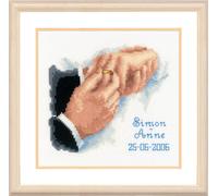 Groves Of Thames W/rec This Ring - Counted Cross Stitch Kit: Wedding Record: With This Ring - Vervaco
