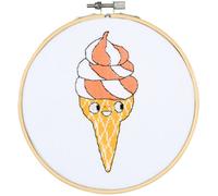 Vervaco Counted Cross Stitch Kit with Hoop: Eva Mouton: Soft Ice