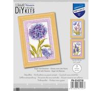 Vervaco Counted Cross Stitch Miniatures Kit - Birds with Flowers Set of 3