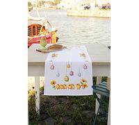 Vervaco Counted Cross Stitch: Runner: Chicks and Eggs, COTTON NA, 32 x 84cm