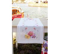 Vervaco Counted Cross Stitch: Runner: Colourful Flowers, NA, 40 x 100cm