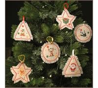VERVACO Counted Pattern Pack Embroidery Kit Bags Christmas DIY Counted Cross Stitch Embroidery Kits Crafts Adults Creative Set 44 x 66 cm Embroidery Kit for Beginners Fabric Bag for Embroidery