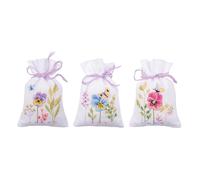 Vervaco Counted Pattern Pack Embroidery Set Bag Socks Set of 3 DIY Counted Cross Stitch Embroidery Kits Crafts Adults Creative Set Approx. 8 x 12 cm Embroidery Set for Beginners Fabric Bag for