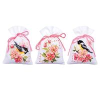 Vervaco Birds and Blossoms Embroidery Kit (18 Count), 8 x 12 cm